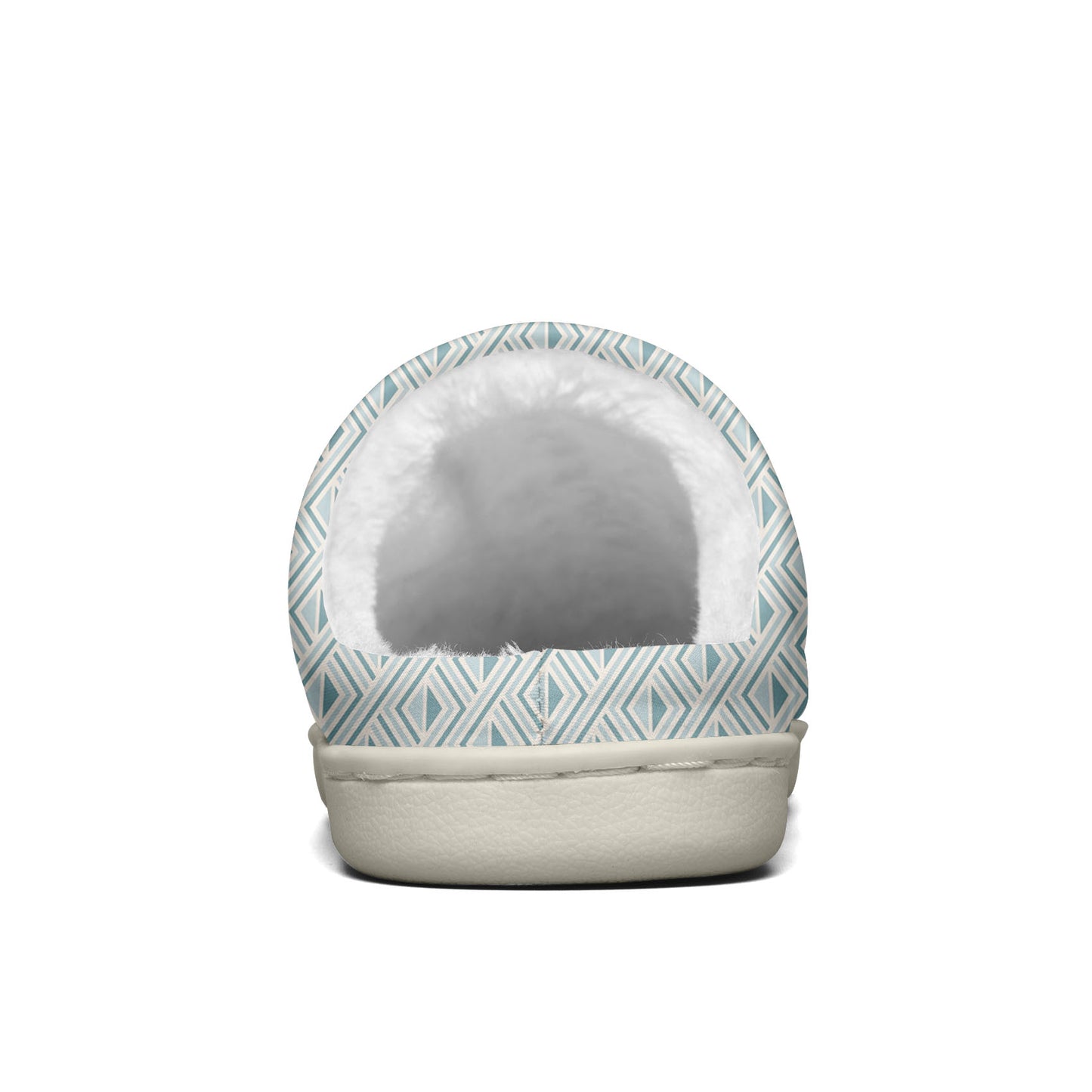 Custom Your Own Personalized Cotton Slippers for Dog Cat Lover Add Any Text Photoes Grayish blue triangle