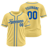 Custom Baseball Jersey Stitched Design Personalized Hip Hop Baseball Shirts Gold-Royal