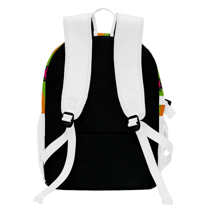 Custom White Basketball Soccer Backpack Personalized Player Names - Numbers & Team Logo #150-BP-0914-0021