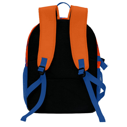 Custom Bright Orange and Royal Blue Basketball Soccer Backpack Personalized Player Names Numbers Team Logo #BB-0919-0008