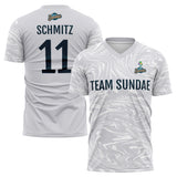 Custom Soccer Uniform Jersey Kids Adults Personalized Set Jersey Grey