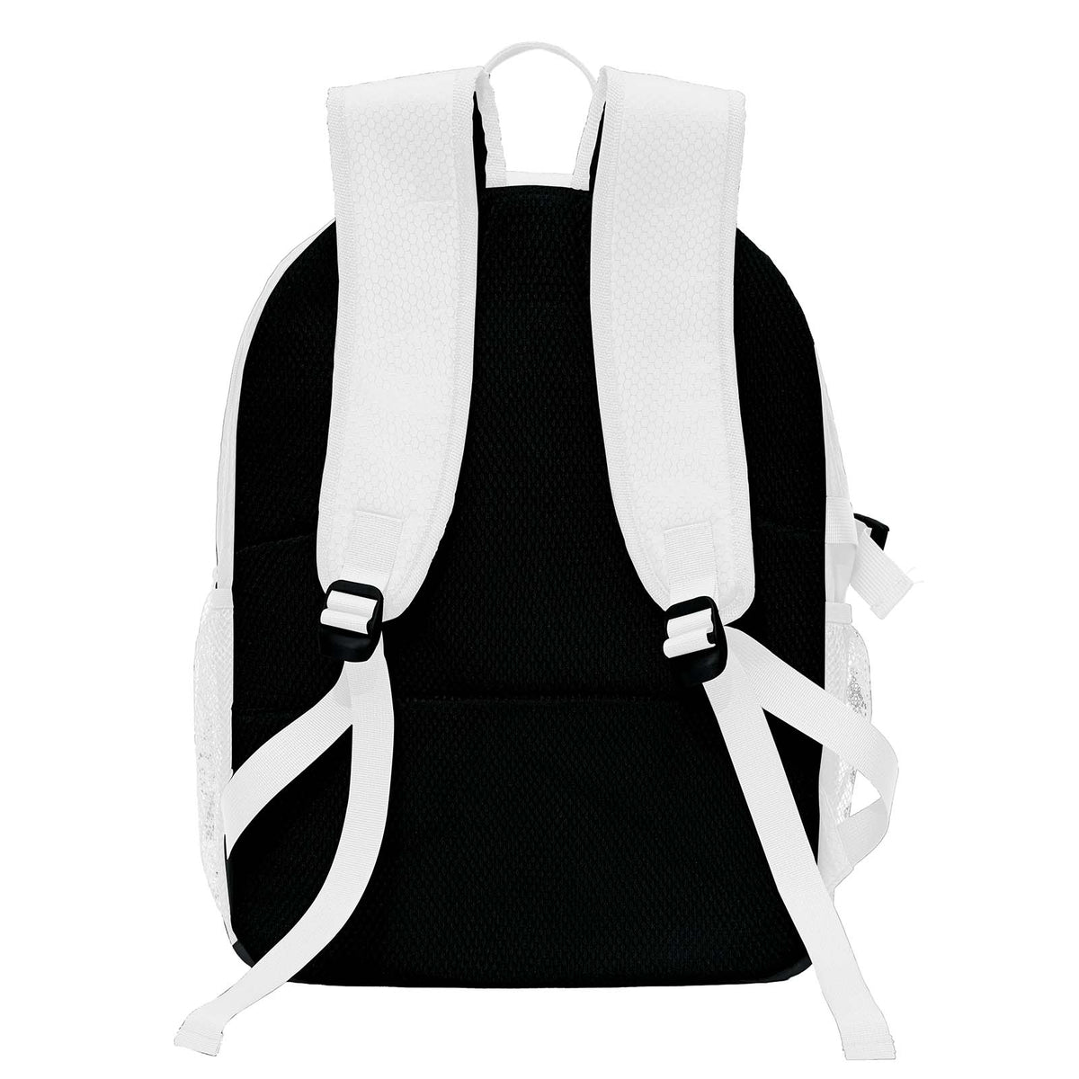 Custom White Basketball Soccer Backpack Personalized Player Names - Numbers & Team Logo #150-BP-0914-0031