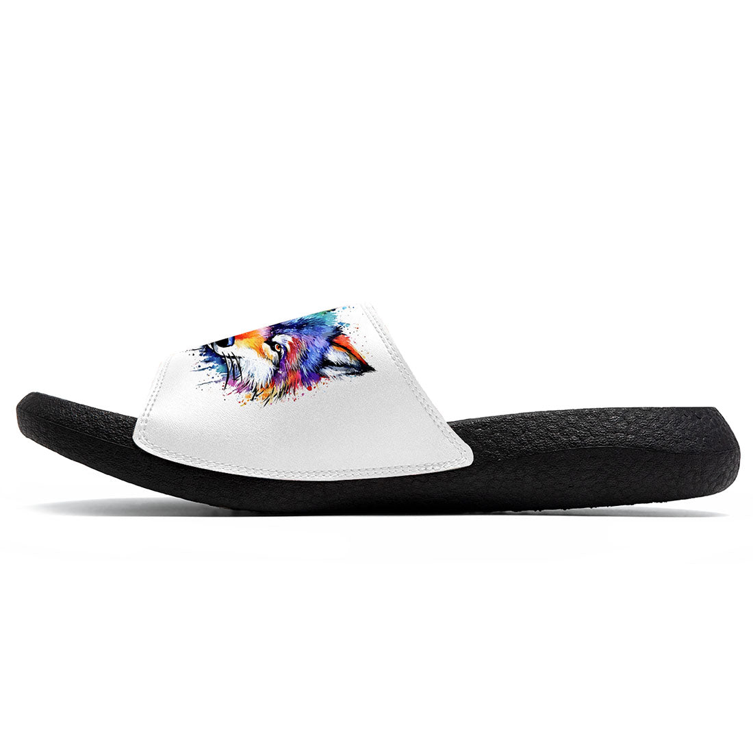Customized Basketball Slippers With Added Patterns, Name Number Logo