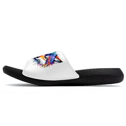 Customized Basketball Slippers With Added Patterns, Name Number Logo