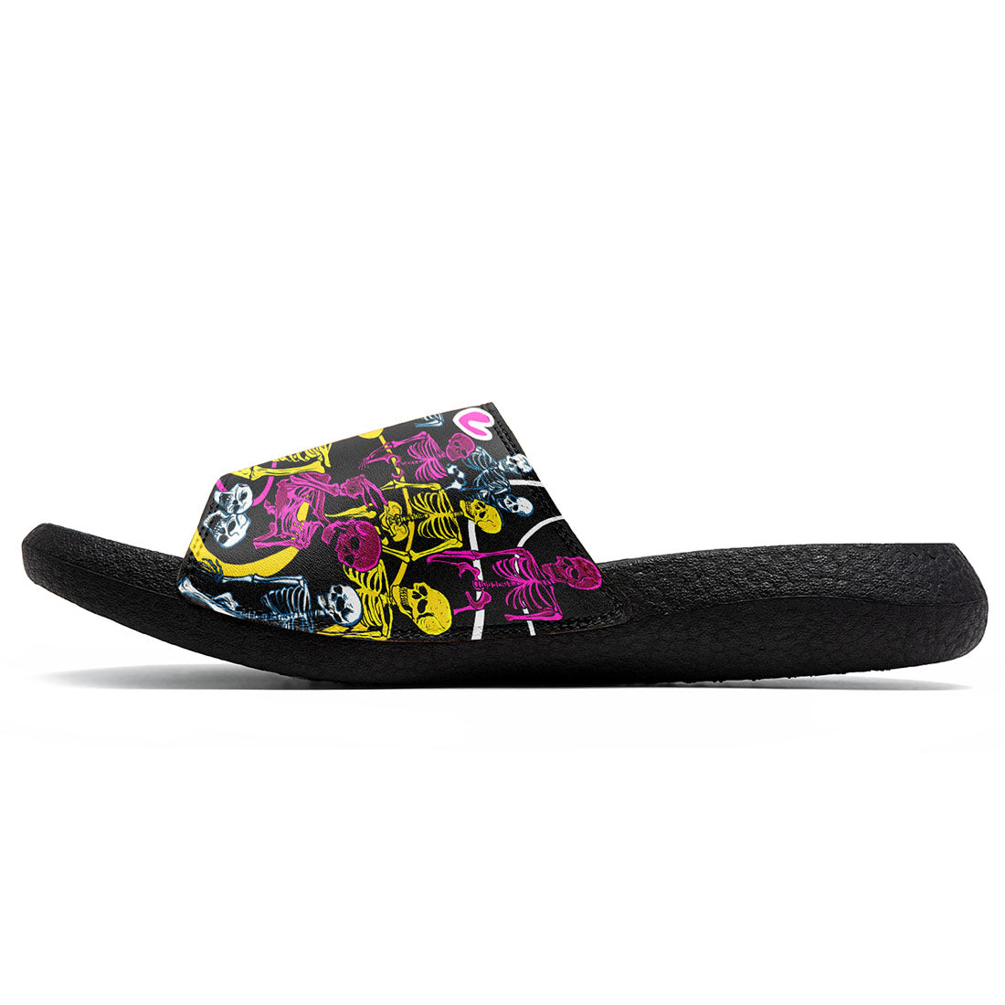 Customized Basketball Slippers With Added Patterns, Name Number Logo
