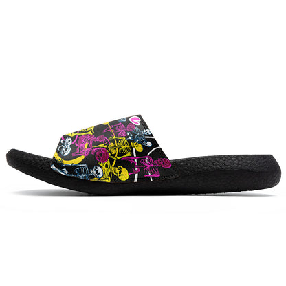 Customized Basketball Slippers With Added Patterns, Name Number Logo