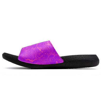 Customized Basketball Slippers With Added Patterns, Name Number Logo