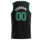 Custom Stitched Basketball Jersey for Men, Women And Kids Black-Kelly Green-White