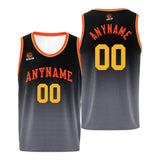 Custom Basketball Jersey Personalized Stitched Team Name Number Logo Orange&Blue