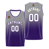 Custom Basketball Jersey Personalized Stitched Team Name Number Logo Black&Purple