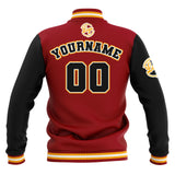 Custom Black Red Yellow Waterproof Varsity Jackets Personalized Stitched Name Number Logo to Letterman Jackets