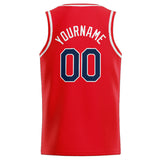 Custom Stitched Basketball Jersey for Men, Women And Kids Red-White-Navy