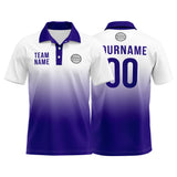 Custom Purple Football Polo Shirts  Add Your Unique Logo/Name/Number