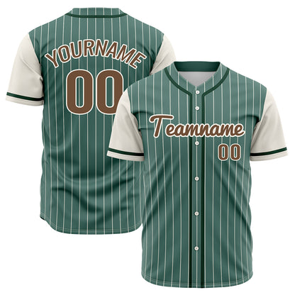 Custom Green Off White Hip Hop Baseball Jersey Stitched Printed - Personalized Name Number Shirts #BB-0919-0064
