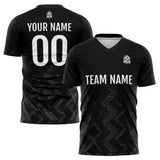 Custom Black Grey Soccer Uniform Jersey Kids Adults Personalized Set Jersey Shirt