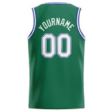 Custom Stitched Basketball Jersey for Men, Women And Kids Kelly Green-White-Royal