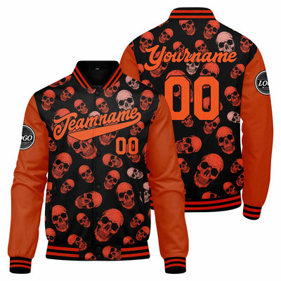 Custom Varsity Jacket Letterman jacket for Men, Women and Youth Orange