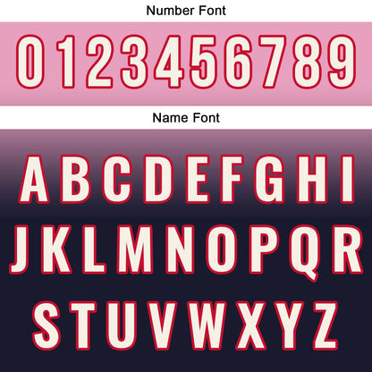 Custom Pink Black Hip Hop Baseball Jersey Stitched Printed - Personalized Name Number Shirts #BB-0919-0082