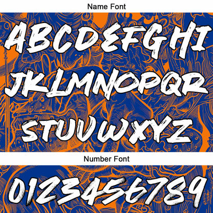 Custom Sweatshirt Hoodie For Man Woman Girl Boy Print Your Logo Name Number Navy&Orange