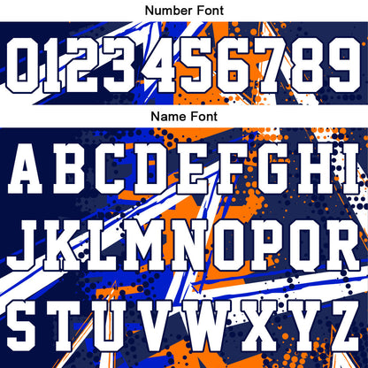 Custom Navy Royal Orange Short Sleeve Hoodies for Men Women Shirts with Hoods Printed Name Logo