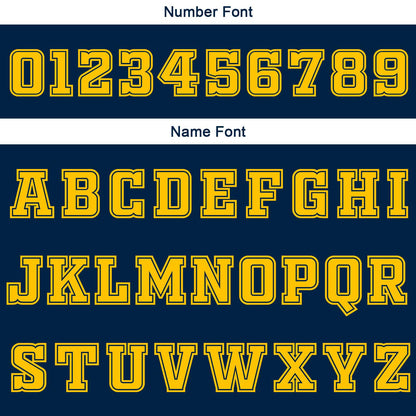 Custom Navy Yellow White Reversible Basketball Suit for Adults and Kids Personalized Jersey