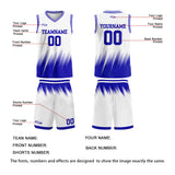 Custom White Blue Basketball Jersey Uniform Suit Printed Your Logo Name Number