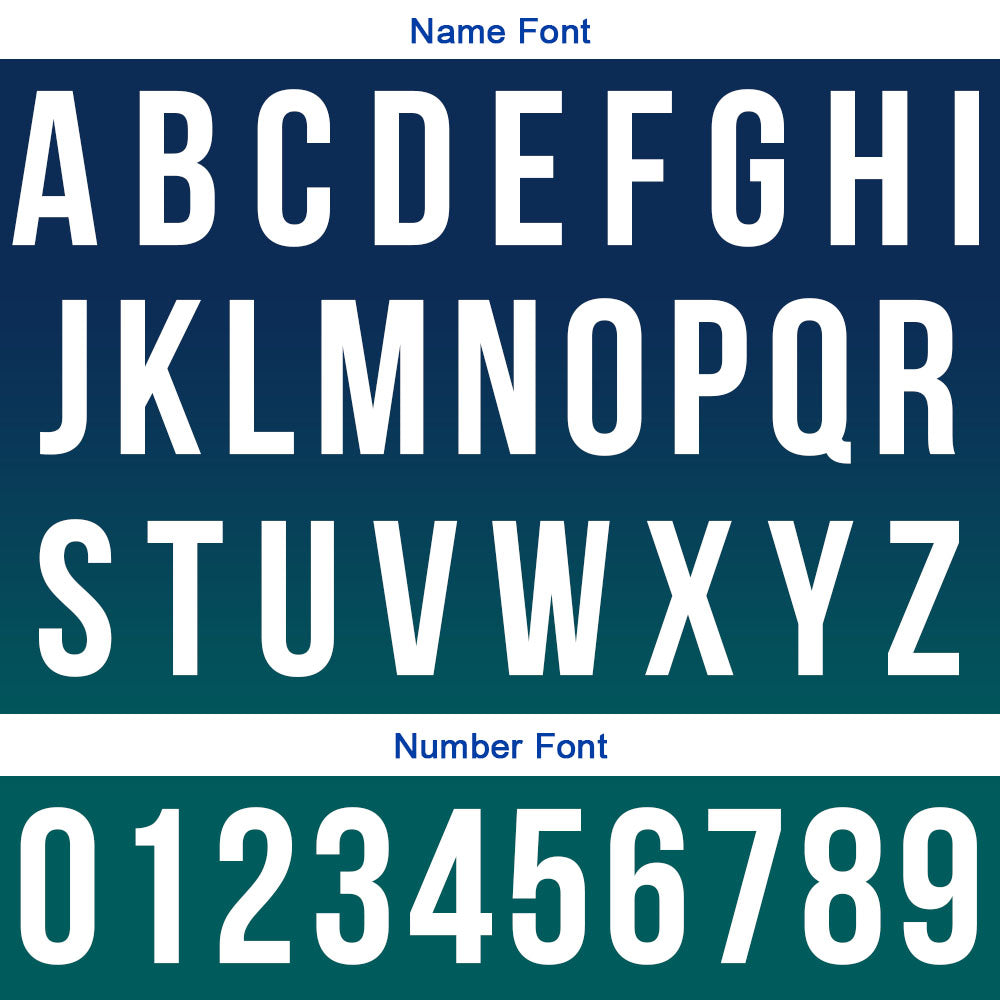 Custom Navy Green Football Gradient Polo Shirts  Add Your Unique Logo/Name/Number