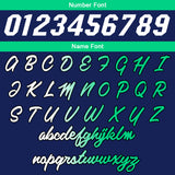 Custom Navy Green White Hooded T-Shirt Short Sleeve Hoodies for Men Women Shirts with Hoods Printed Name Logo