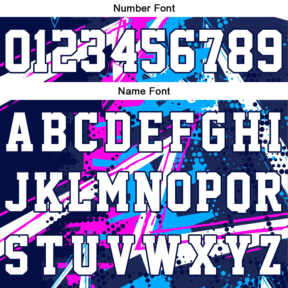 Custom Reversible Basketball Suit for Adults and Kids Personalized Jersey Pink&Blue