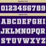 Custom Purple White Cream Reversible Basketball Suit for Adults and Kids Personalized Jersey