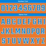Custom Orange Blue Reversible Basketball Suit for Adults and Kids Personalized Jersey