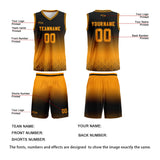 Custom Black Orange Gradient Basketball Jersey Uniform Suit Printed Your Logo Name Number