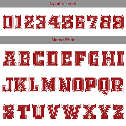 Custom White Red Grey Reversible Basketball Suit for Adults and Kids Personalized Jersey