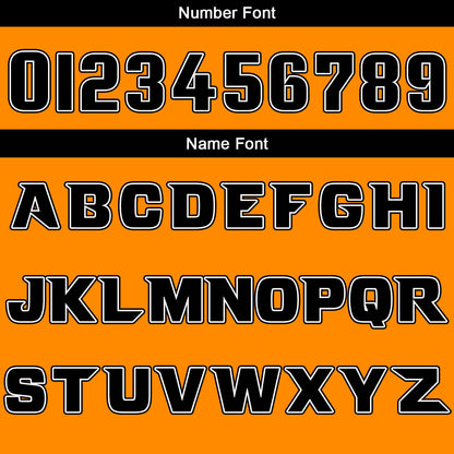 Custom Orange Short Sleeve Hoodies for Men Women Shirts with Hoods Printed Name Logo