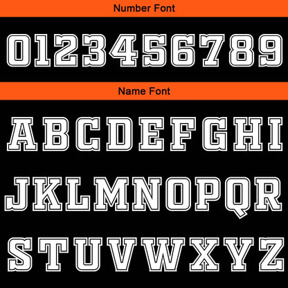 Custom Black Orange Gold Reversible Basketball Suit for Adults and Kids Personalized Jersey