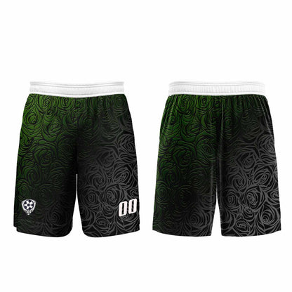 Custom Green Silver Uniform Jersey Kids Adults Personalized Set Jersey Shirt