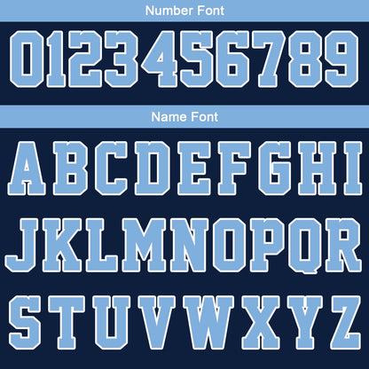 Custom Navy White Light Blue Reversible Basketball Suit for Adults and Kids Personalized Jersey