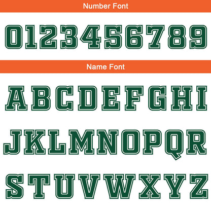 Custom White Orange Green Reversible Basketball Suit for Adults and Kids Personalized Jersey