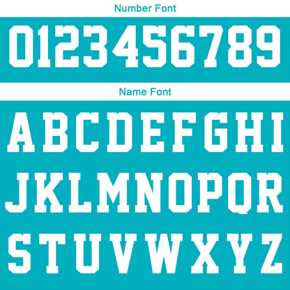 Custom Cyan White Reversible Basketball Suit for Adults and Kids Personalized Jersey