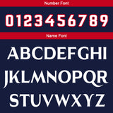 Custom White Navy Blue Reversible Basketball Jersey Uniform Suit Printed Your Logo Name Number