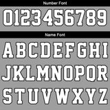 Custom Grey White Black Reversible Basketball Suit for Adults and Kids Personalized Jersey