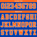 Custom Royal White Orange Reversible Basketball Suit for Adults and Kids Personalized Jersey