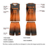 Custom Grey Orange Gradient Basketball Jersey Uniform Suit Printed Your Logo Name Number