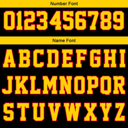 Custom Black White Yellow Red Reversible Basketball Suit for Adults and Kids Personalized Jersey