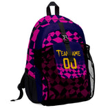 Customize Pink Purple Sports Backpacks Featuring Personalized Names, Numbers and Logos