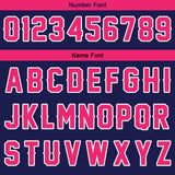 Custom Navy Pink Short Sleeve Hoodies for Men Women Shirts with Hoods Printed Name Logo