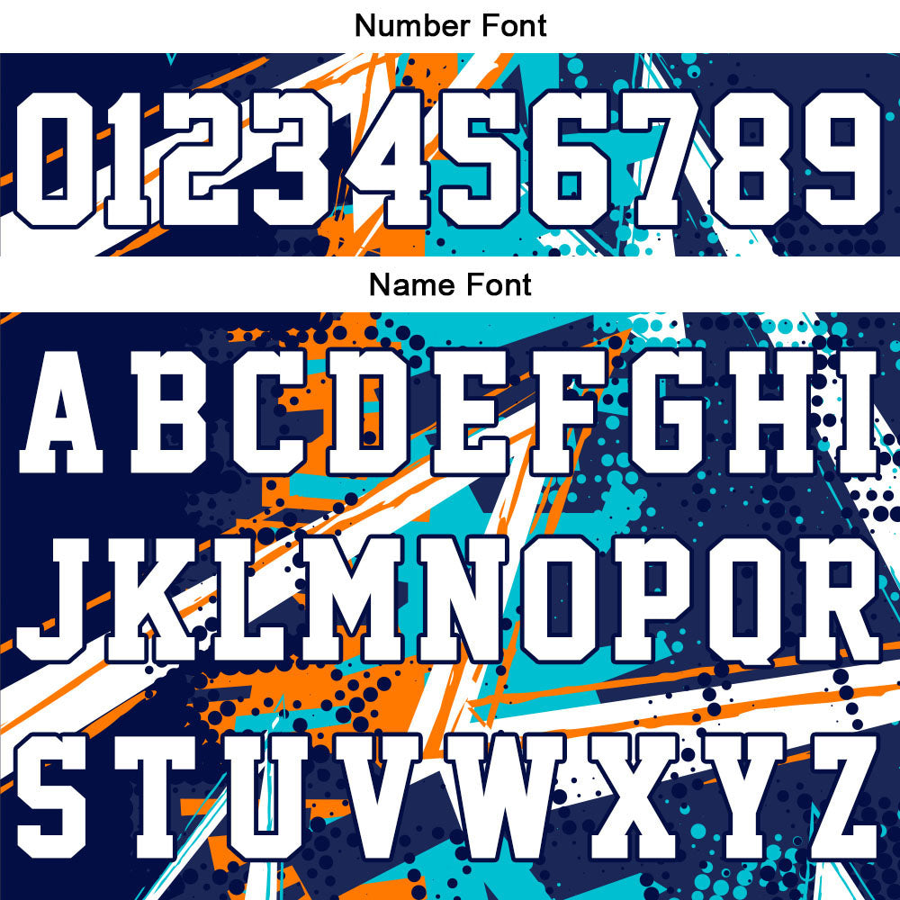 Custom Navy Orange Teal Short Sleeve Hoodies for Men Women Shirts with Hoods Printed Name Logo