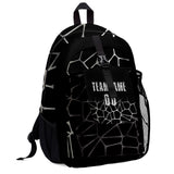 Customize Black White Sports Backpacks Featuring Personalized Names, Numbers and Logos