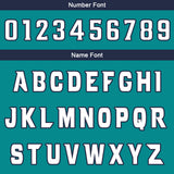 Custom Teal White Reversible Basketball Jersey Uniform Suit Printed Your Logo Name Number