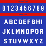 Custom Royal Blue Red Reversible Basketball Jersey Uniform Suit Printed Your Logo Name Number